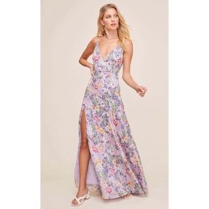 ASTR the Label Pandora Floral Maxi Dress in Lavender